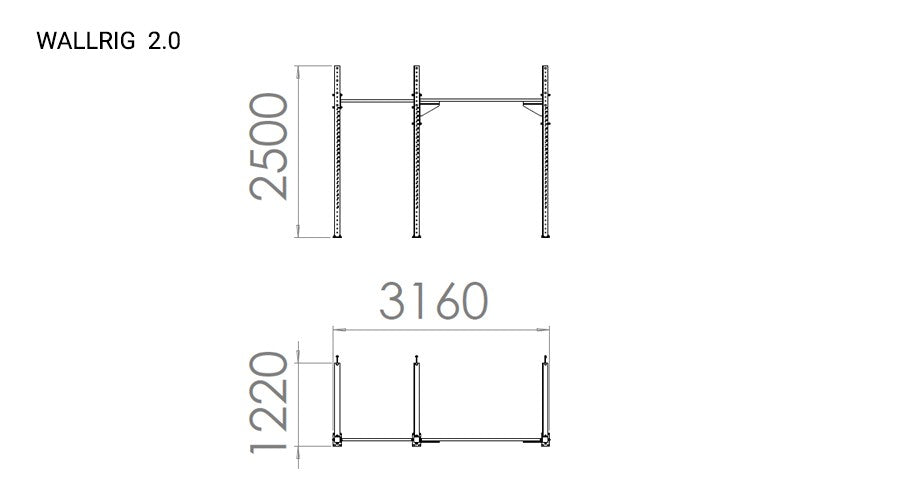 KLATKA TRENINGOWA WALLRIG CLASSIC 2.0-214CM