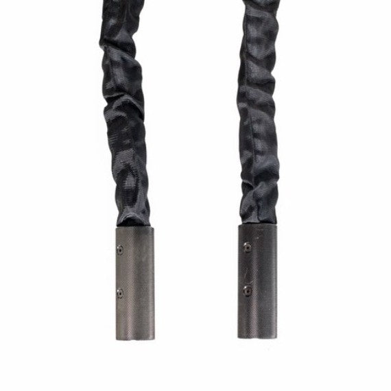 LINA BATTLE ROPE Z METALOWYMI UCHWYTAMI 9M BLACK PROUD