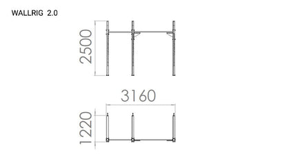 KLATKA TRENINGOWA WALLRIG CLASSIC 2.0-214CM