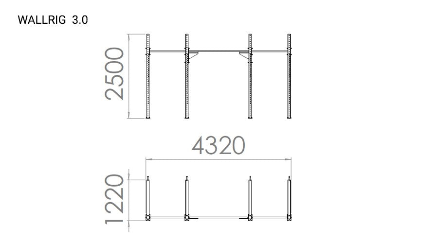 KLATKA TRENINGOWA WALLRIG CLASSIC 3.0-214CM