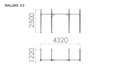 KLATKA TRENINGOWA WALLRIG CLASSIC 3.0-214CM