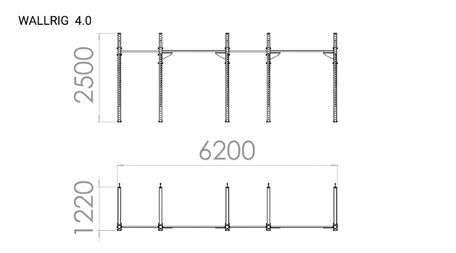 KLATKA TRENINGOWA WALLRIG CLASSIC 4.0-214CM
