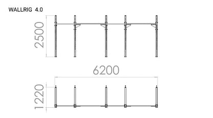 KLATKA TRENINGOWA WALLRIG CLASSIC 4.0-214CM