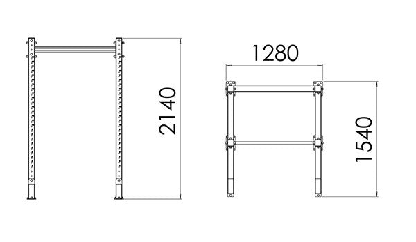 KLATKA TRENINGOWA HALF RACK 1.0-214CM