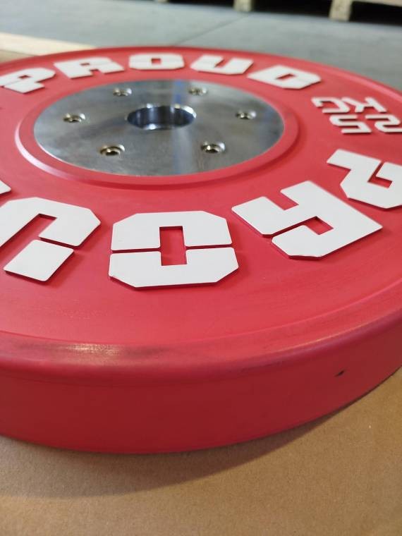 OBCIĄŻENIE OLIMPIJSKIE BUMPER COMPETITION COLOR 25KG PROUD - OUTLET
