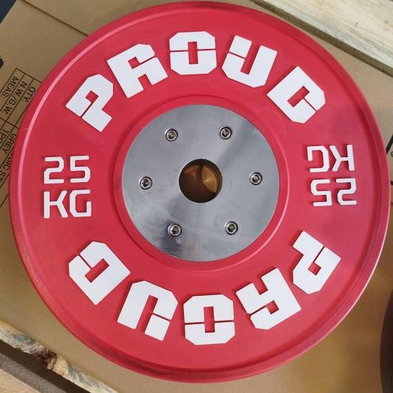 OBCIĄŻENIE OLIMPIJSKIE BUMPER COMPETITION COLOR 25KG PROUD - OUTLET
