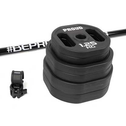 SZTANGA TYPU BODY PUMP POLIURETANOWA BLACK PROUD