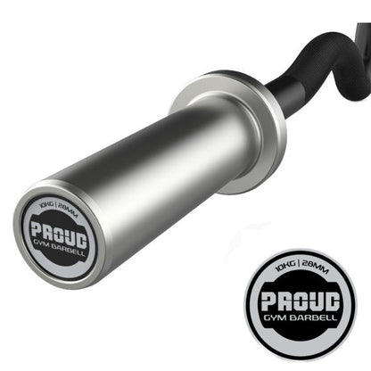 GRYF OLIMPIJSKI TRENINGOWY MOCNO ŁAMANY SUPER CURL BLACK PROUD