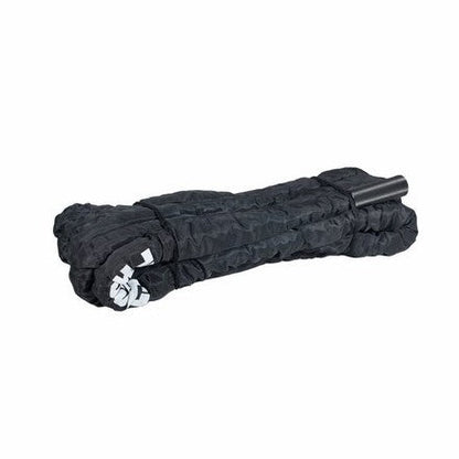 LINA BATTLE ROPE Z METALOWYMI UCHWYTAMI 9M BLACK PROUD