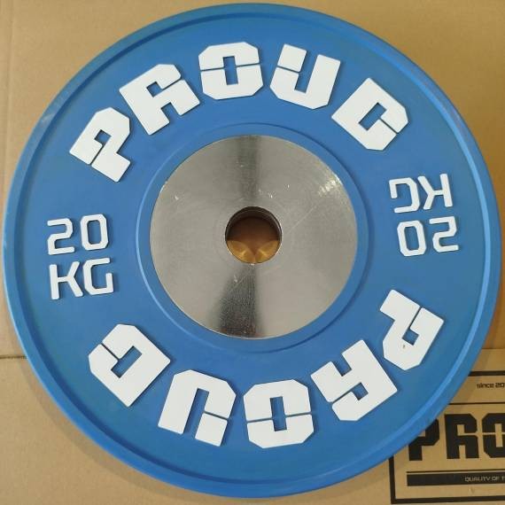 OBCIĄŻENIE OLIMPIJSKIE BUMPER COMPETITION COLOR 20KG PROUD - OUTLET