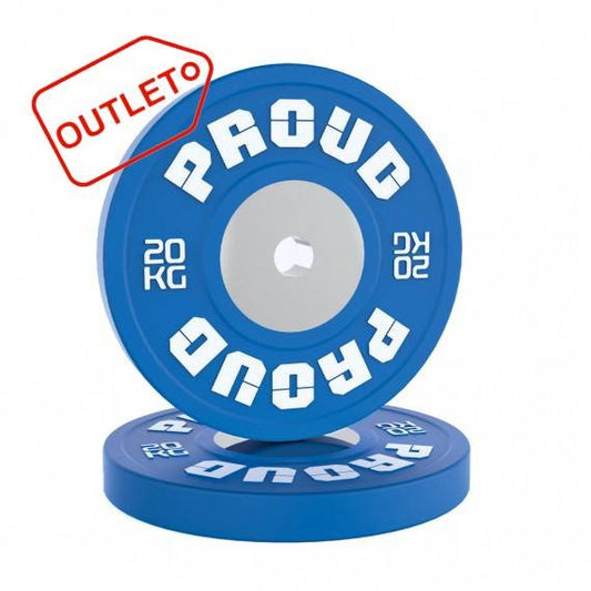 OBCIĄŻENIE OLIMPIJSKIE BUMPER COMPETITION COLOR 20KG PROUD - OUTLET