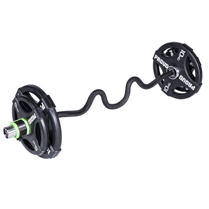 GRYF OLIMPIJSKI TRENINGOWY MOCNO ŁAMANY SUPER CURL BLACK PROUD