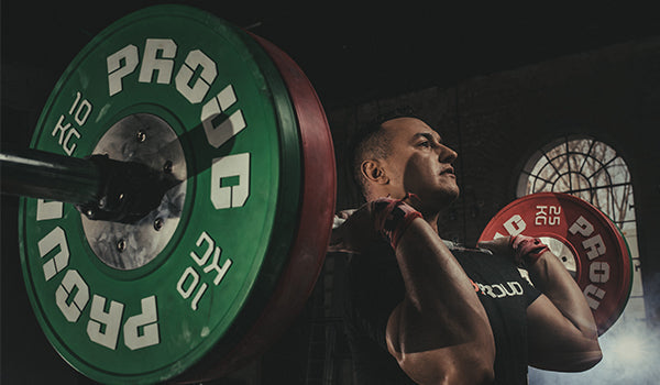 GRYF OLIMPIJSKI TRENINGOWY  20KG  WEIGHTLIFTING PROUD
