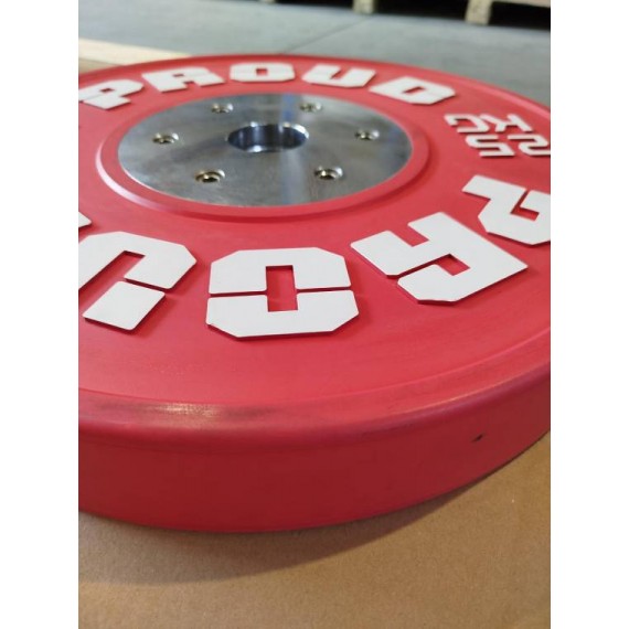 OBCIĄŻENIE OLIMPIJSKIE BUMPER COMPETITION COLOR 25KG PROUD - OUTLET